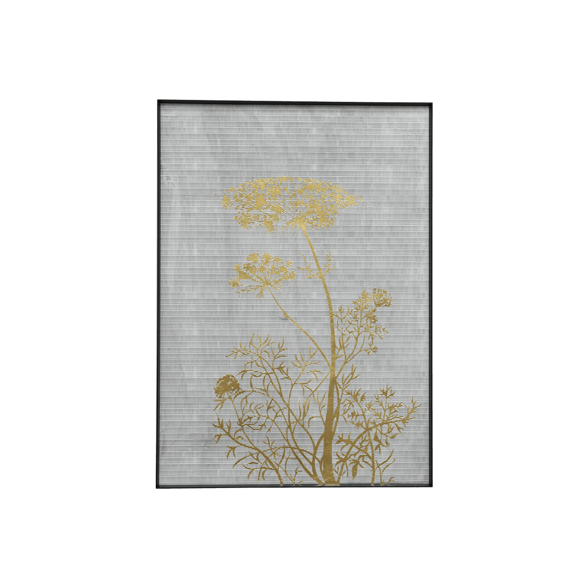 Wall Panel Bush, Black/Gold