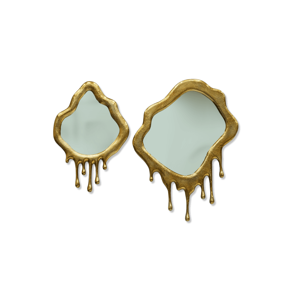Mirror Ant Gold Drip (set of two)