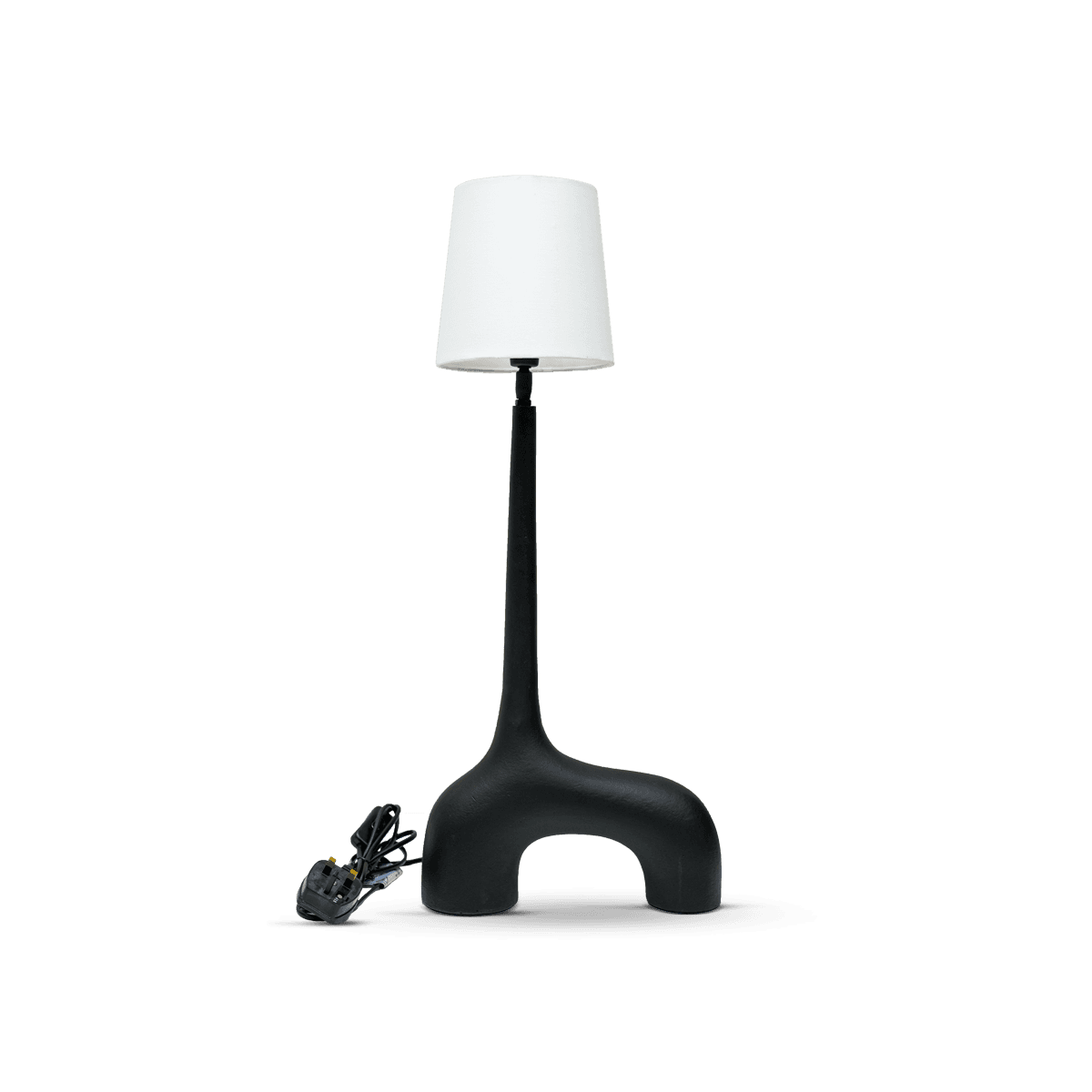 Lamp Copenhague Matt Black W/White Shade