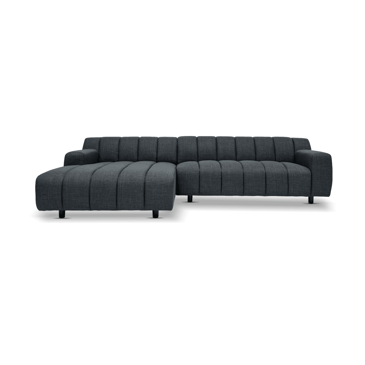 Oakland 2.5 Seater Sofa With Left Chaise longue, Dark Grey