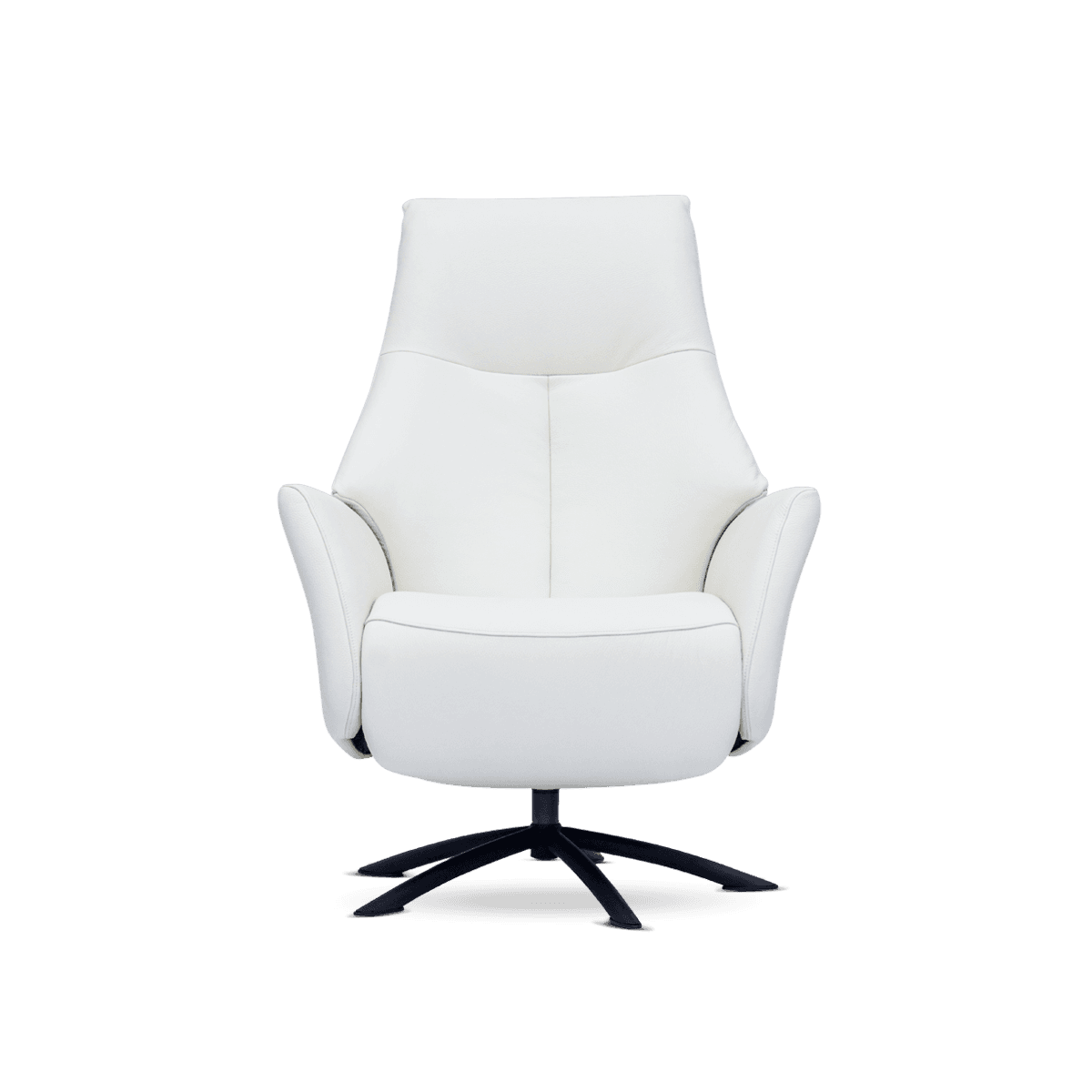 Styluz Recliner Chair,Pure White,Leather