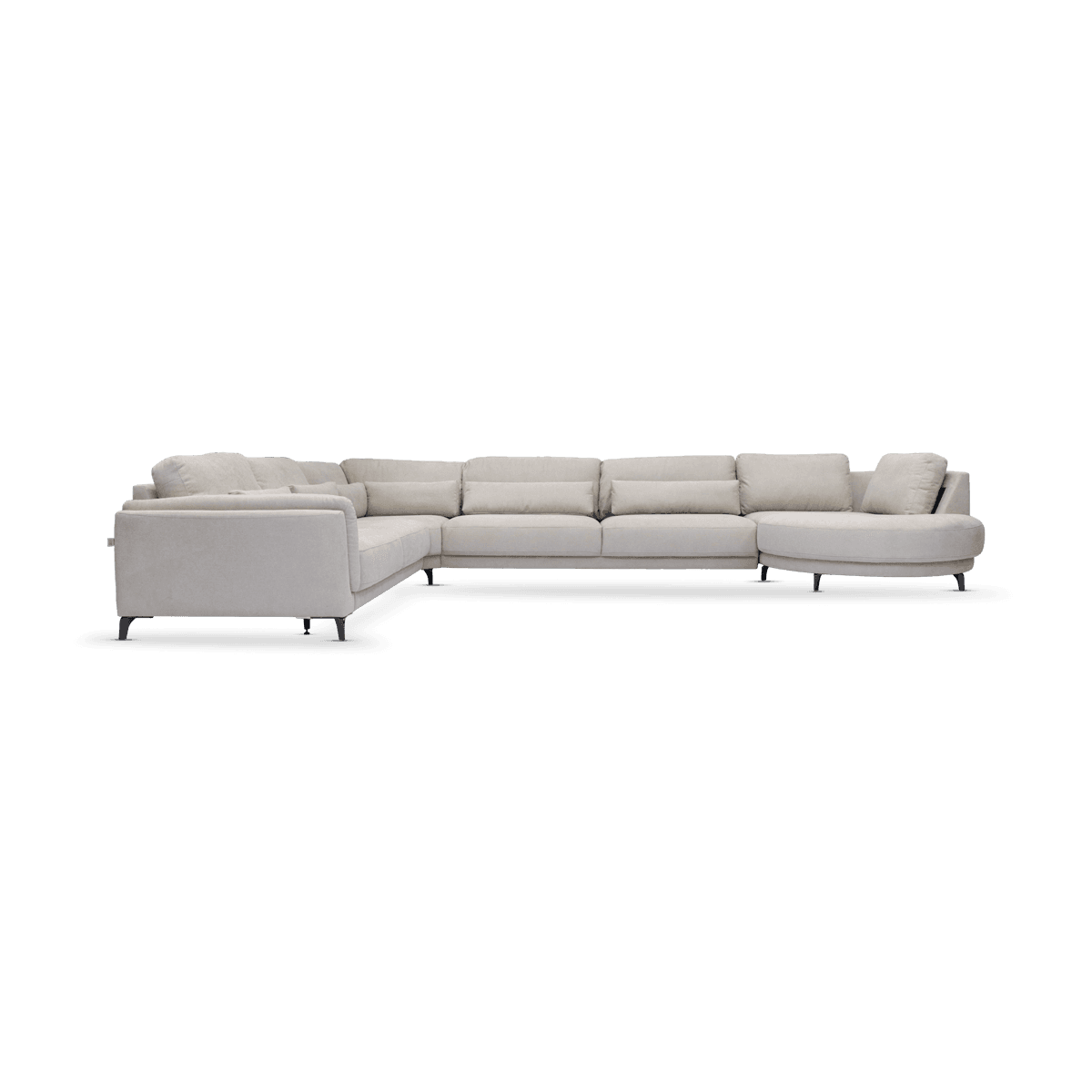Devine Corner Sofa With Left Chaise,Beige