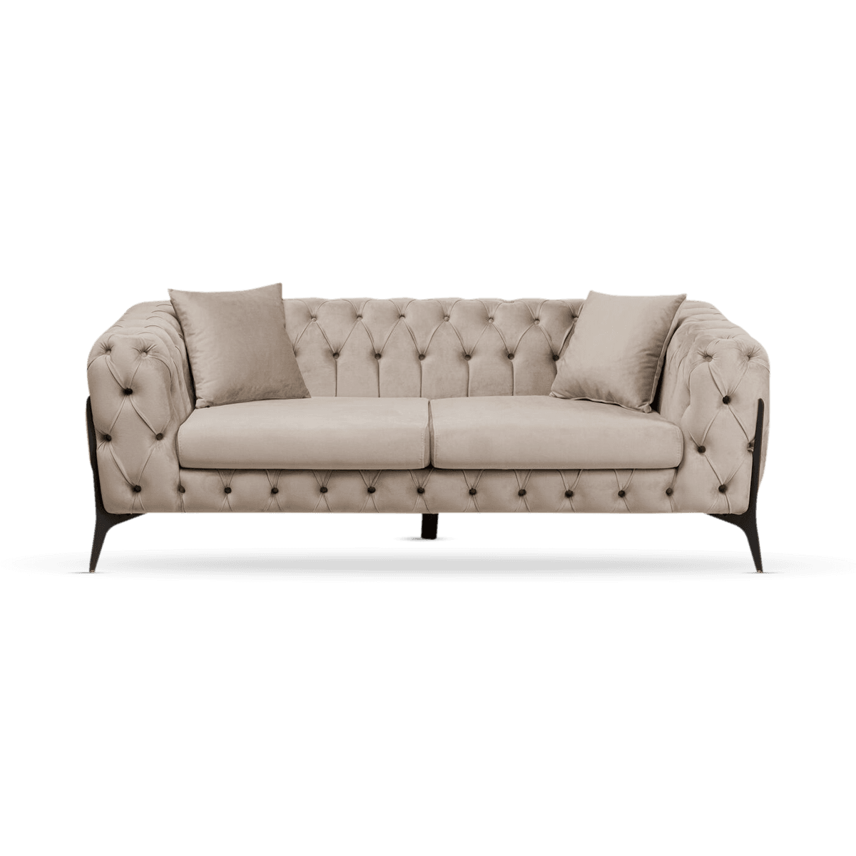 Sofa Bellissima 2-Seater Velvet Beige