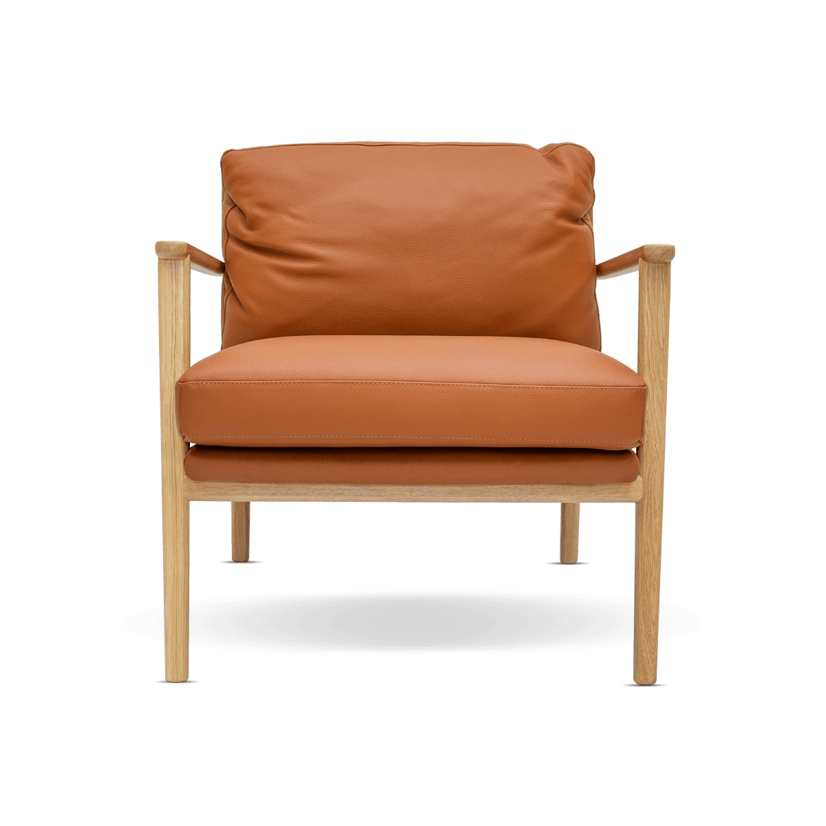 Grey Arm Chair Terracotta,Roma Leather