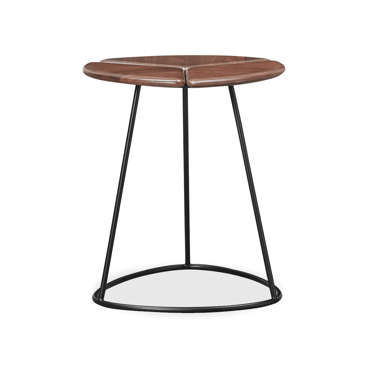 Shard Side Table With Split,Solid Walnut