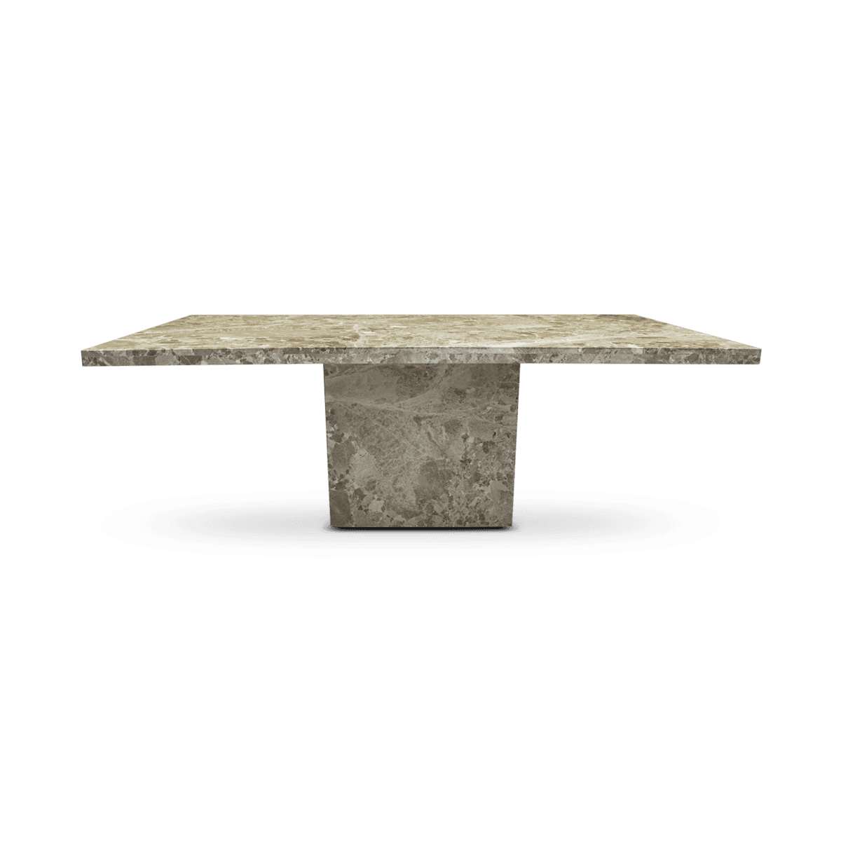 Toulouse Dining Table - Marble Brown/Latte