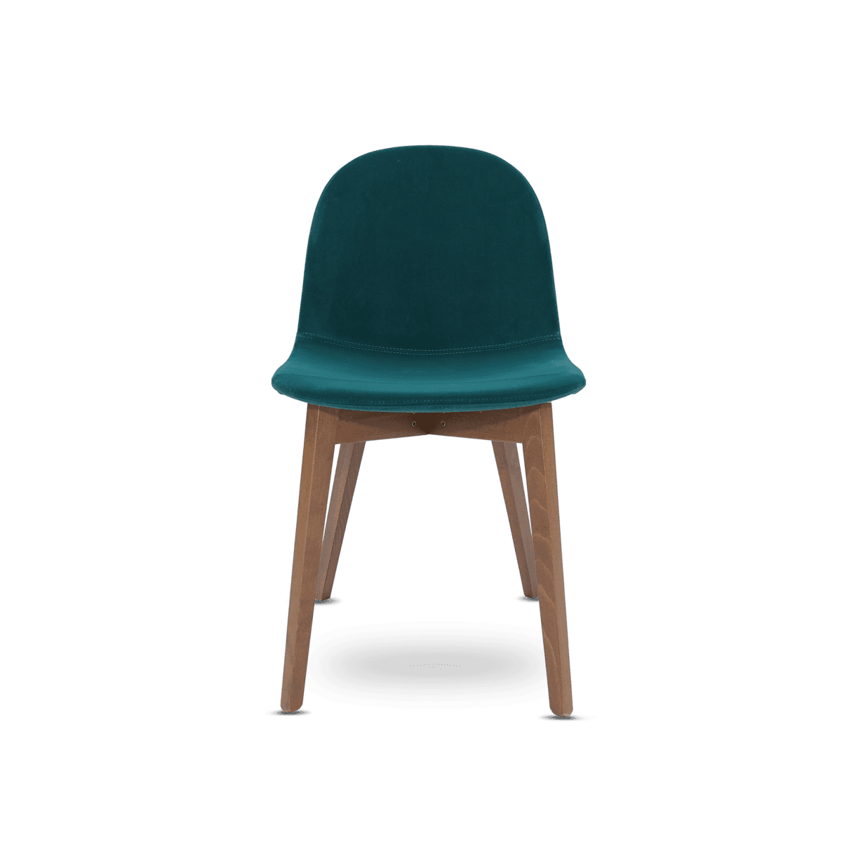 Academy Dining Chair - Walnut/Forest Green