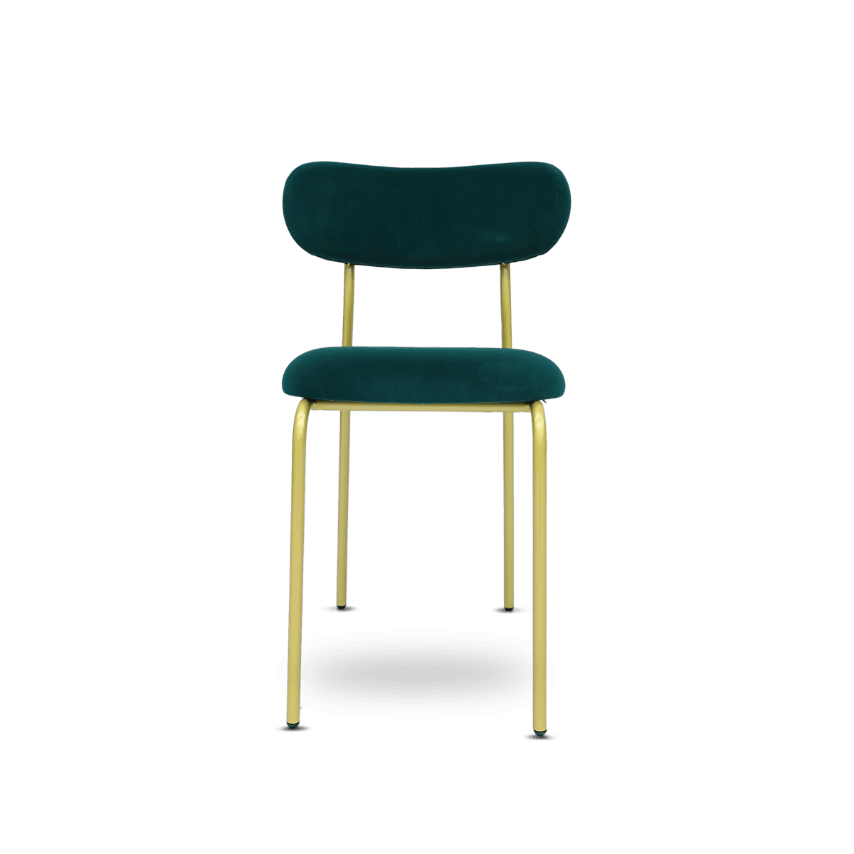 Loop Dining Chair - Green/Brass