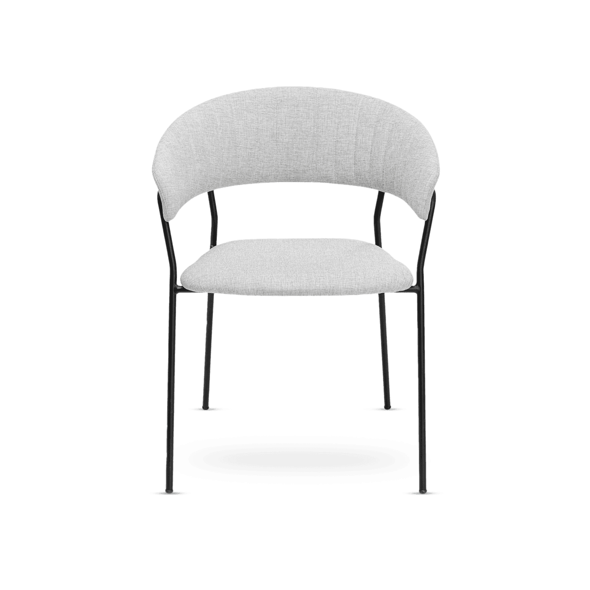 Dining Chair W/Armrest Belle Light Grey