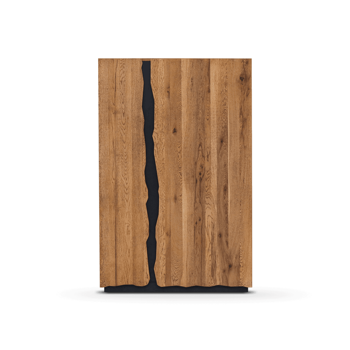 Natura Solidwild Oak 4Door Highboard,Dark Grey