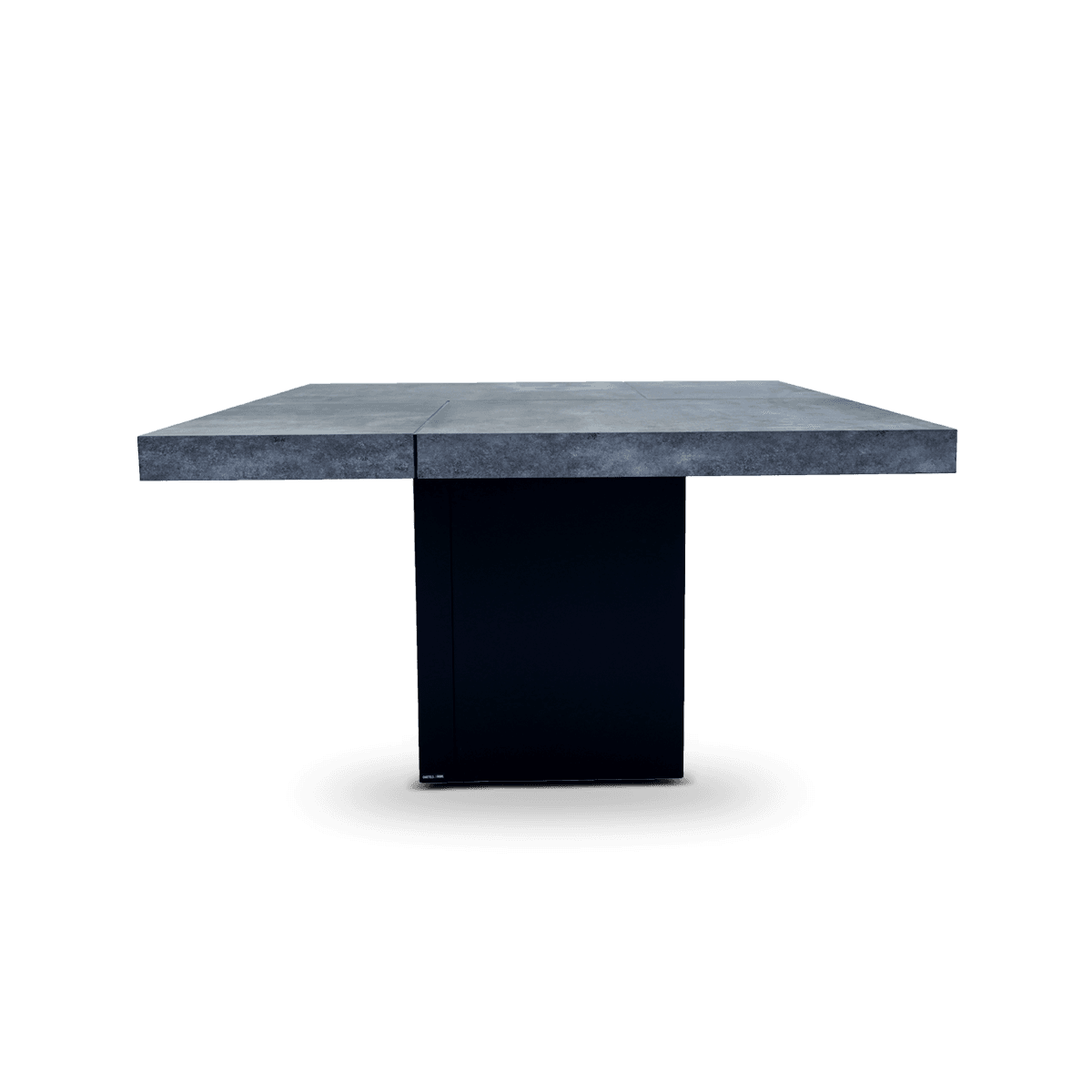Chess Dining Table 131 Concrete Look - Black