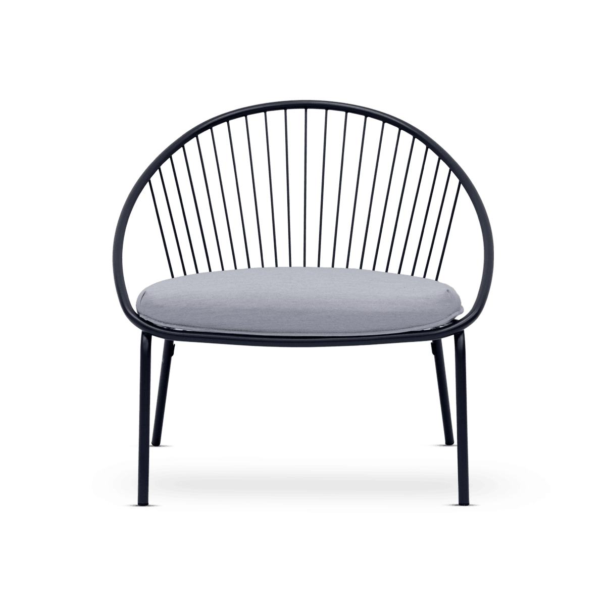 Aria Loungechair Anthracite/Light Grey Cushion