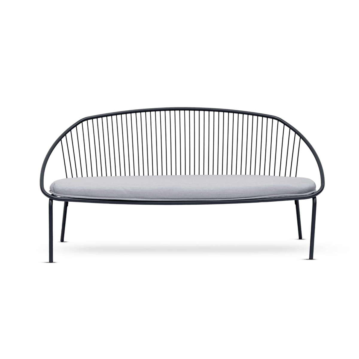 Aria 2 Seater Sofa Anthracite/Light Grey Cushion2