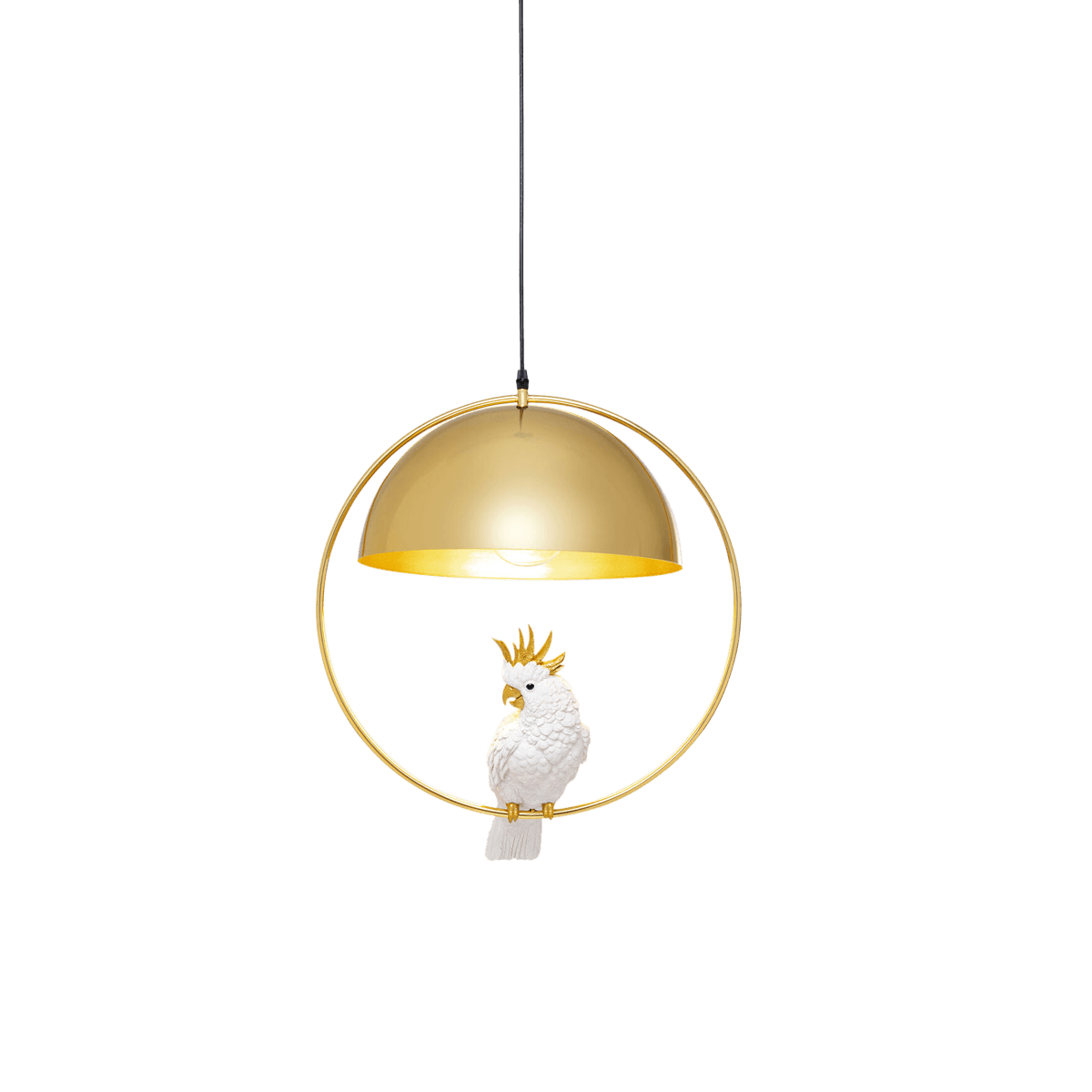 Pendant Lamp Cockatoo,Golden (Excluding Bulb And Socket)