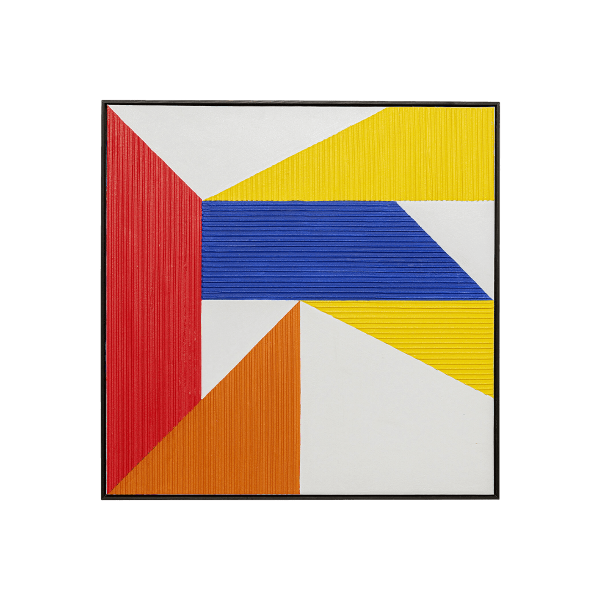 Canvas Picture Art Triangles Yellow