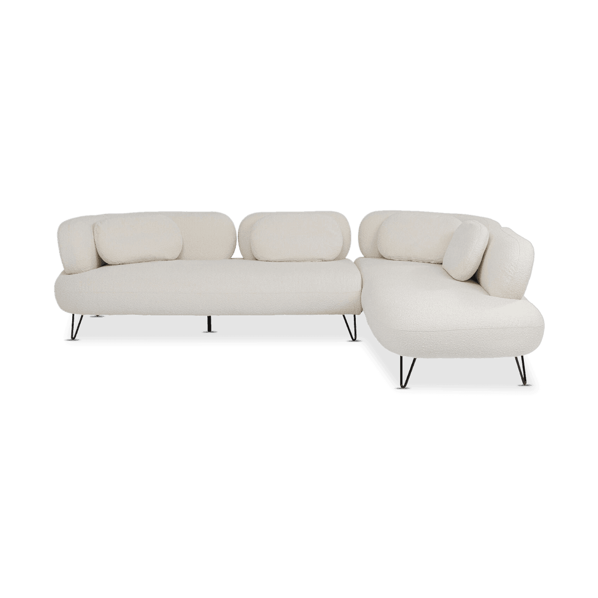 Corner Sofa Peppo White 286Cm