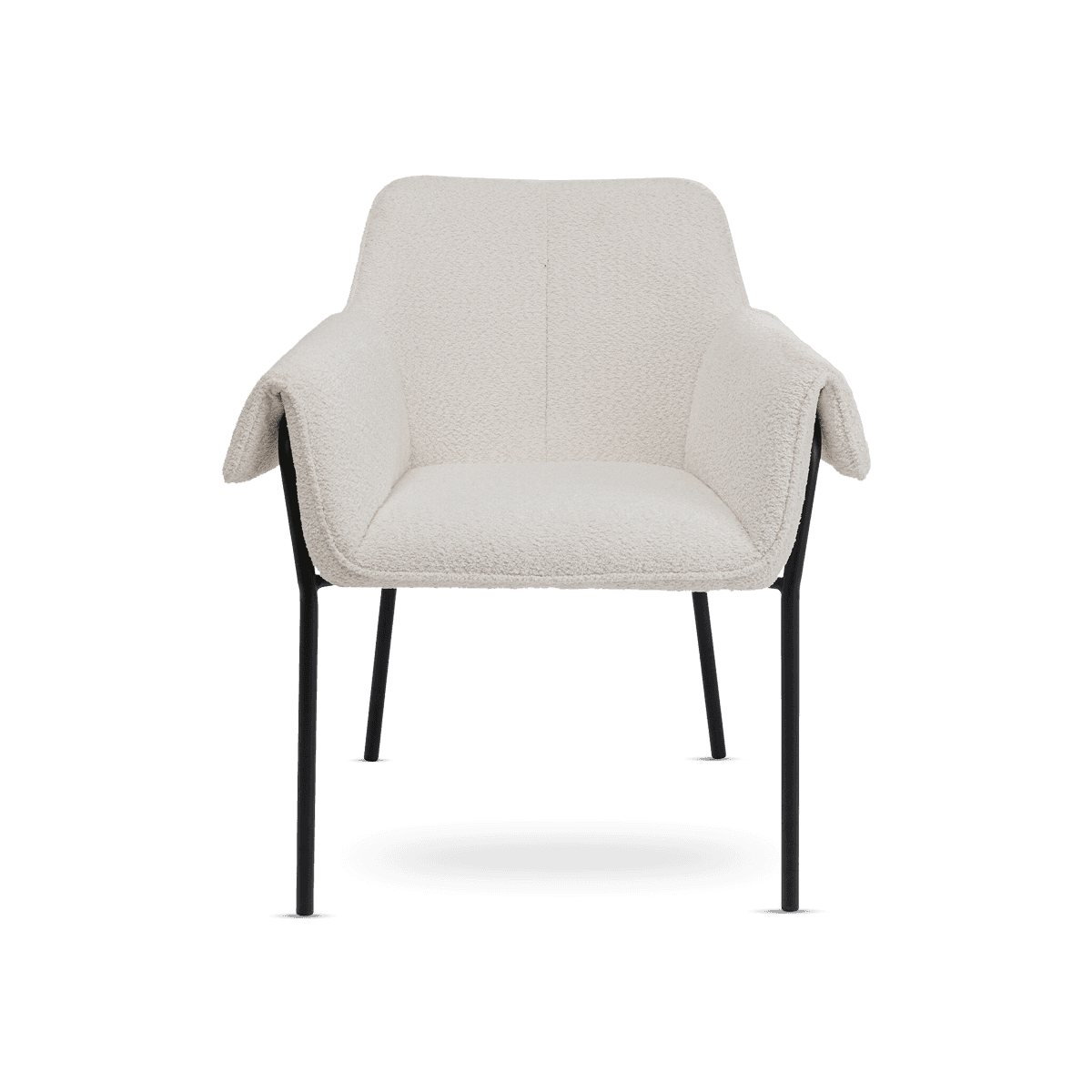 Dining Chair With Armrest Bess Cream