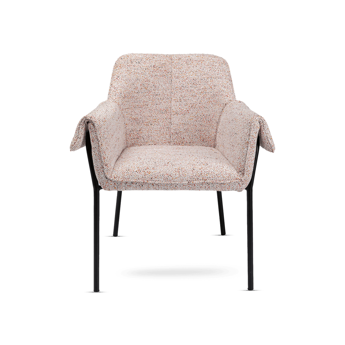 Dining Chair With Arm Rest Bess Beige Flitter
